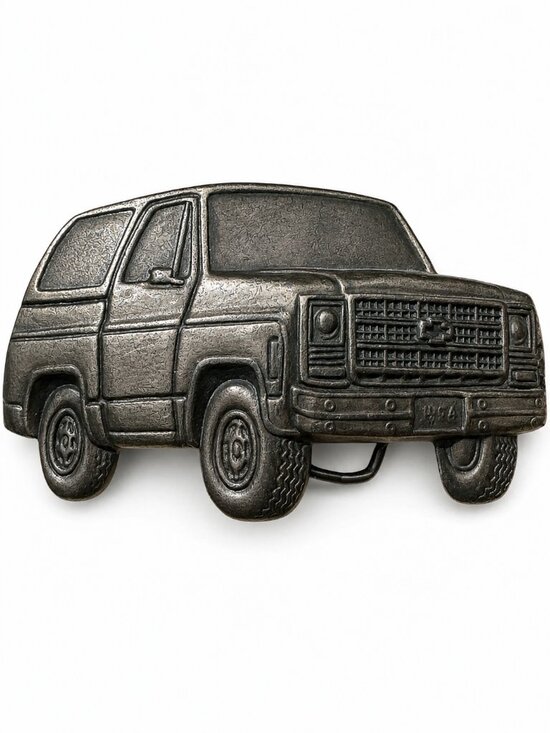 Metal Belt Buckle Company Other - Vintage MBCI Chevrolet K5 Blazer Square Body Truck Belt Buckle Cast Metal